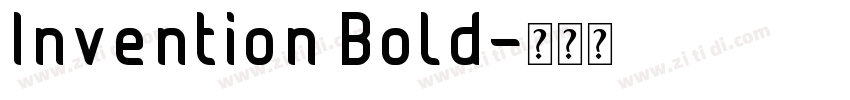 Invention Bold字体转换